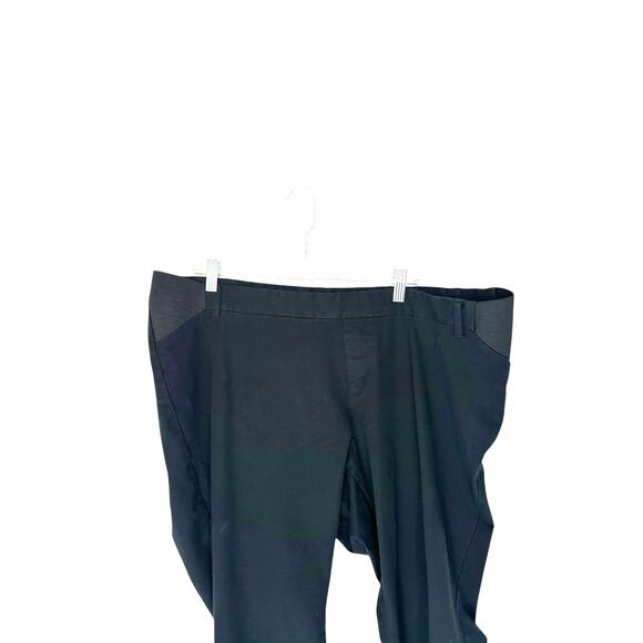 Old Navy Black Office Work Career Side Panel Maternity Pixie Flare Pants Size 20 - Picture 8 of 14
